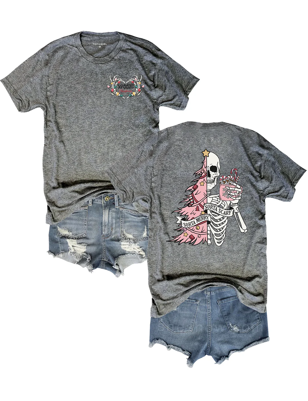 Sorta Merry Sorta Scary Christmas Tee