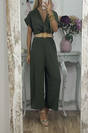 Mono Elvira's trendy solid wide-leg jumpsuit