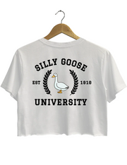 Silly Goose University Crop Top