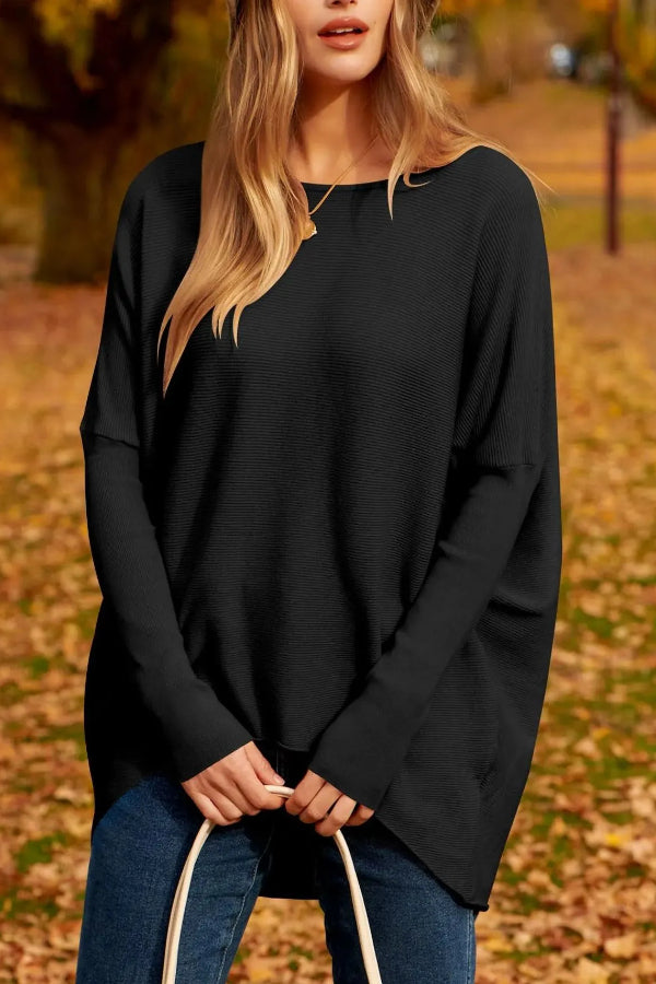 Pull en maille à manches chauve-souris pour femme (achetez-en 2, livraison gratuite) 