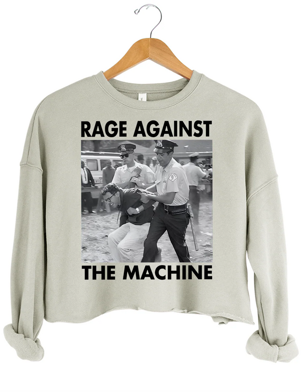 1963 Arrest Bernie Sanders Crop Sweatshirt