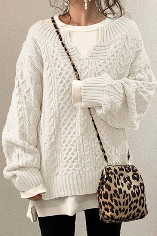 Modèle de tricot pour pull décontracté