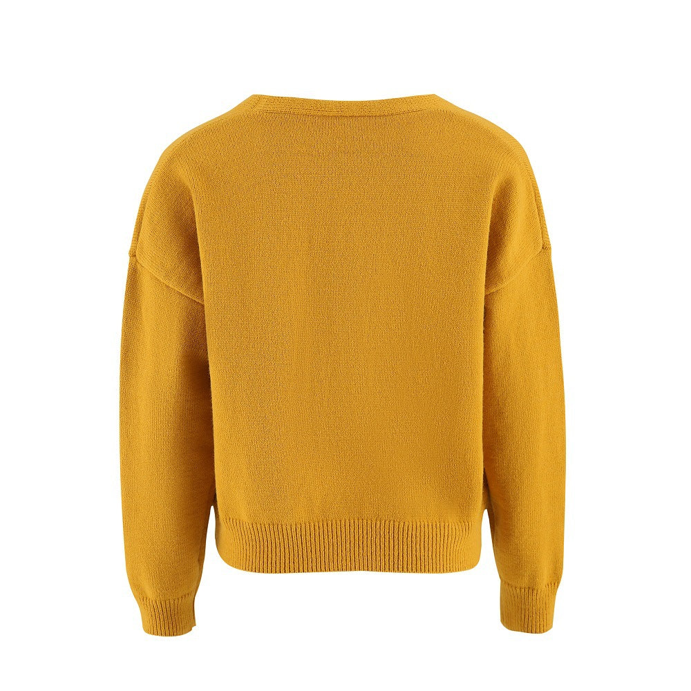 Cardigan femme en pull chrysanthème