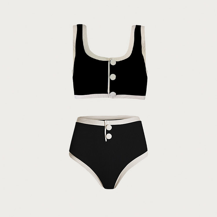 Maillot de bain bikini Grace à blocs de couleurs 