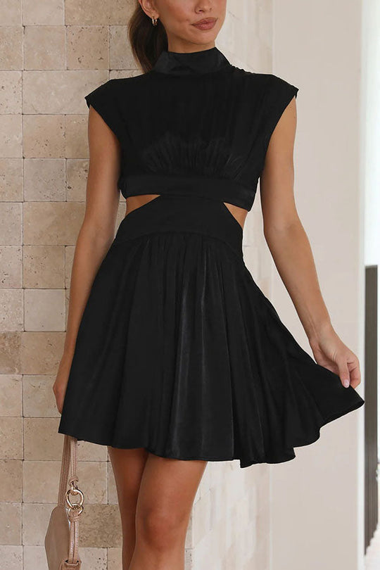 Best Part of The Day Cutout Waist Vacation Party Mini Dress