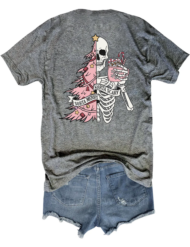 Sorta Merry Sorta Scary Christmas Tee