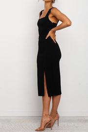 Square Neck Sling Cover Hip Party Dress