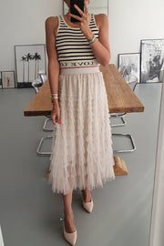 Midi Rock Fifth Avenue Lace Skirt