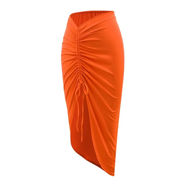 Maillot de bain une pièce et jupe à décor de nœud papillon 