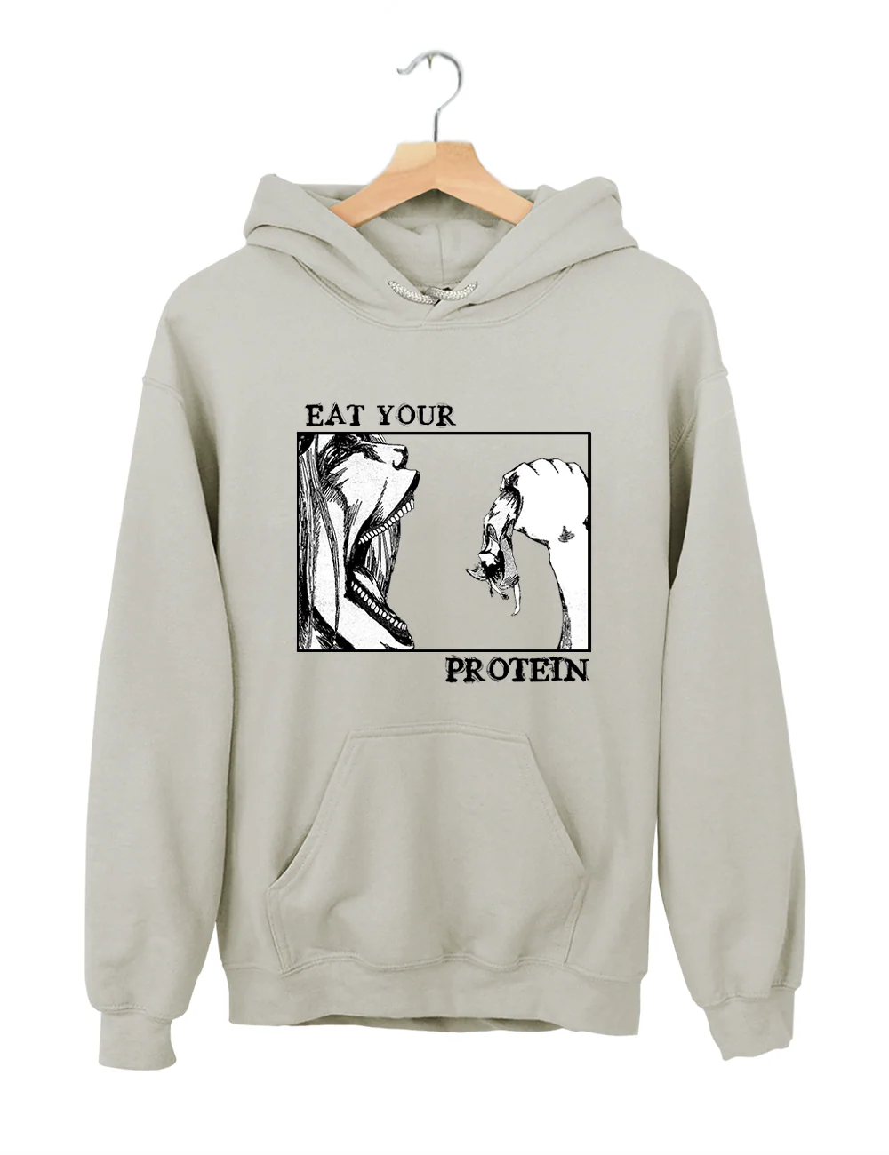 Attack On Titan Eat Your Protein Hoodie