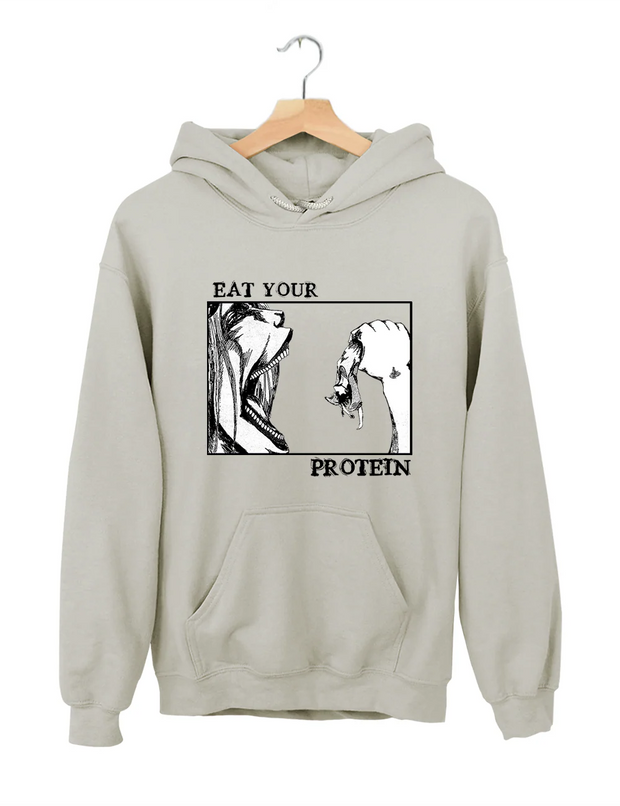 Attack On Titan Eat Your Protein Hoodie