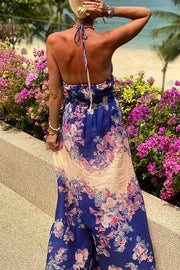 V-neck strapless backless vacation sexy dress