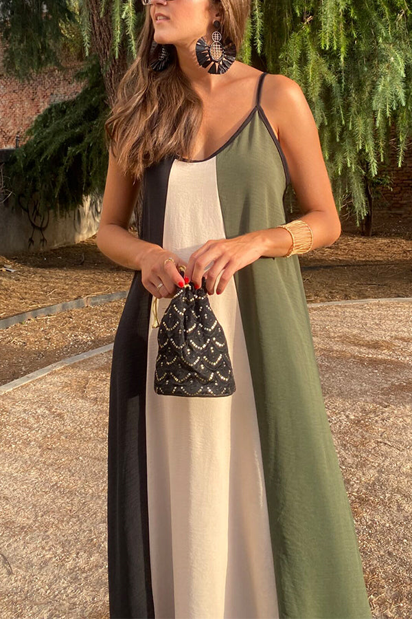 Robe nuisette colorblock rose Cartagena