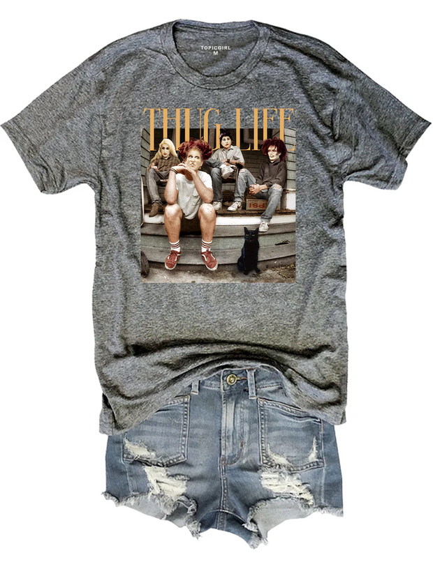 Hocus Pocus Thug Life Bad Witches Tee