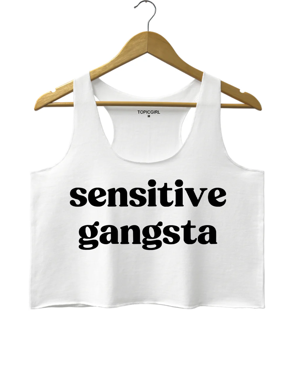 Sensitive Gangsta Crop Tank Top