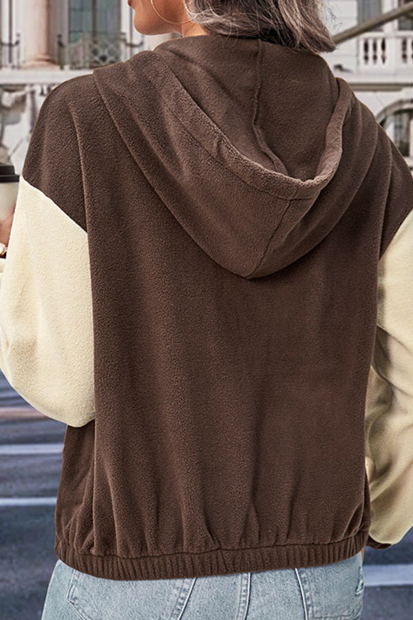 Veste cardigan zippée en polaire de nouveau style