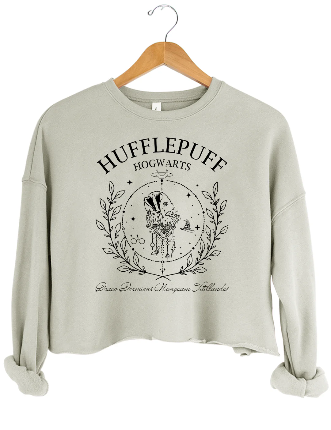 Hogwarts Hufflepuff Crop Sweatshirt