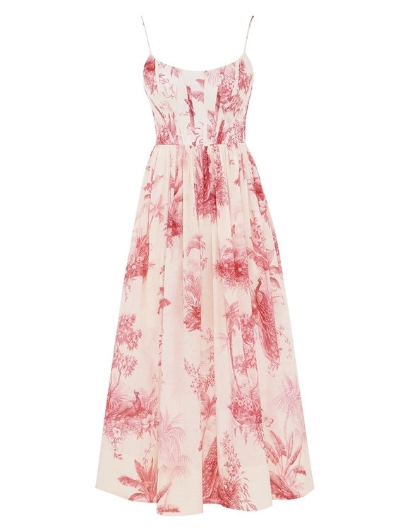Waverly Corset Midi Dress