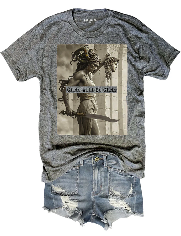 Medusa With The Head Of Perseus Tee