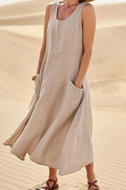Women's Sleeveless Cotton Dress