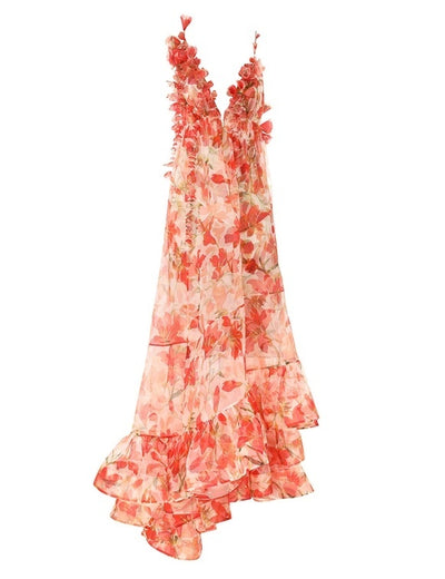 TRANQUILLITY FLORAL STRAP GOWN