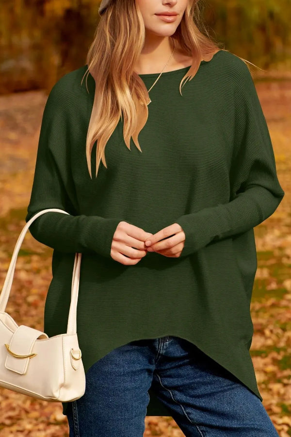 Pull en maille à manches chauve-souris pour femme (achetez-en 2, livraison gratuite) 