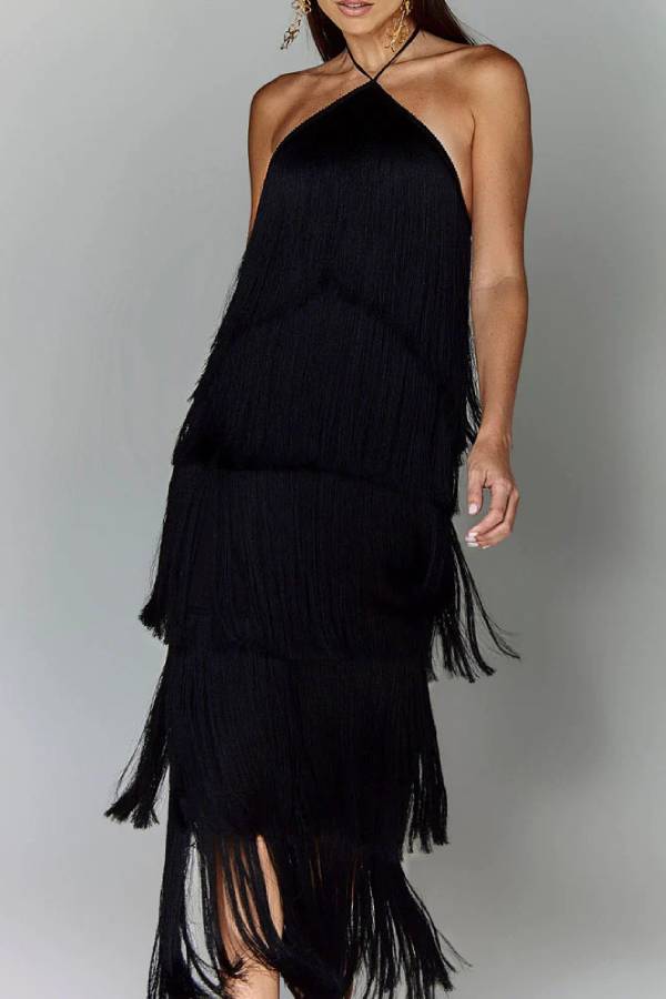 Stylish Fringed Dress