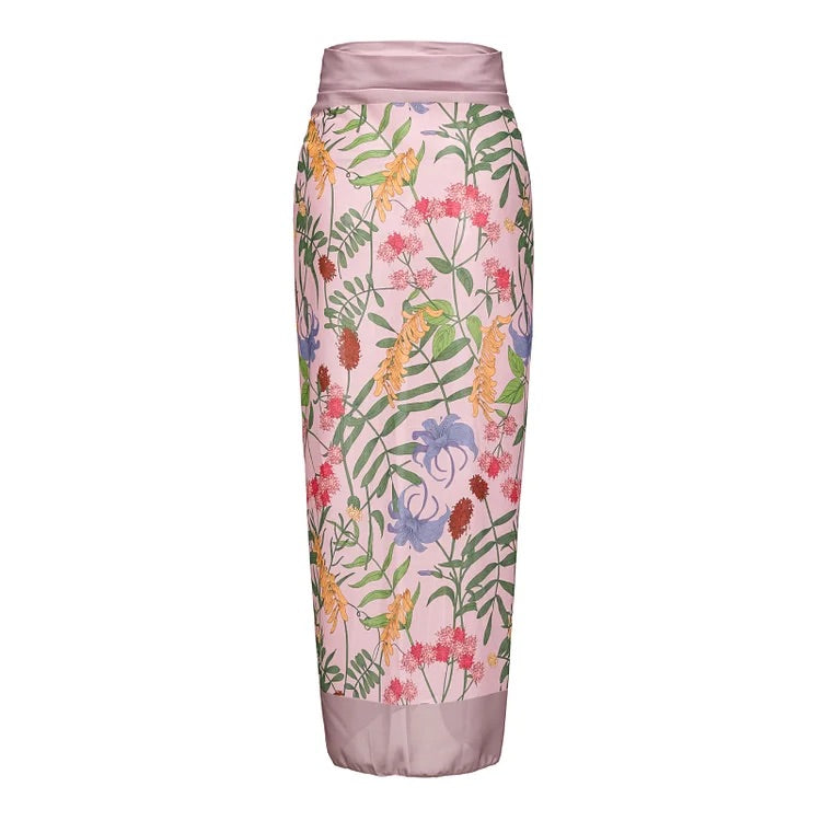 Maillot de bain une pièce réversible avec nœud papillon et jupe/sarong Swimgirls 