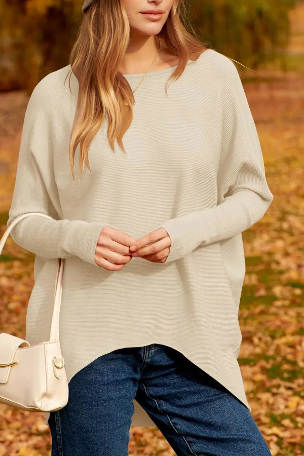 Pull en maille à manches chauve-souris pour femme (achetez-en 2, livraison gratuite) 
