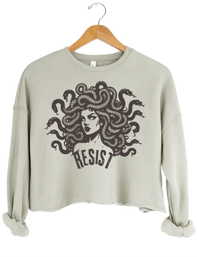 Resist Medusa Crop Sweatshirt