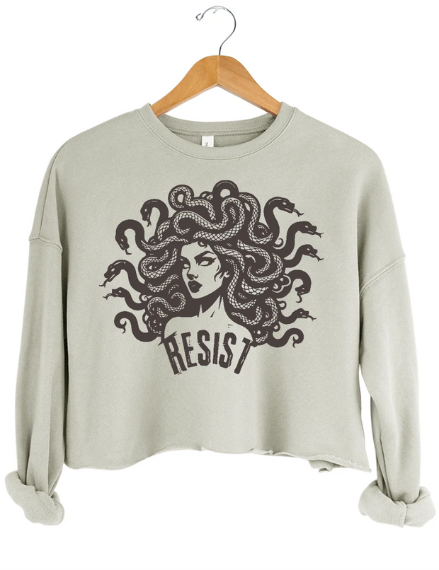 Resist Medusa Crop Sweatshirt