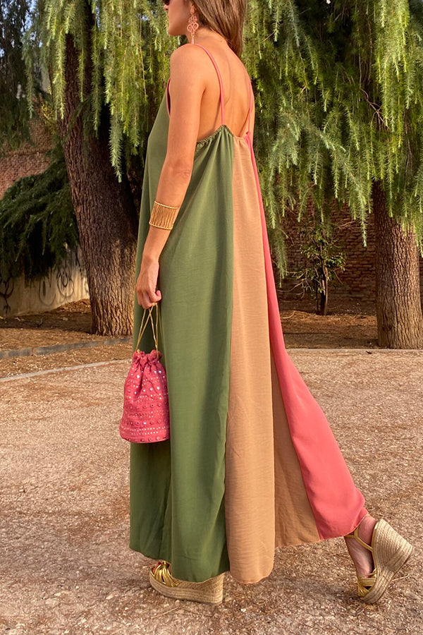Robe nuisette colorblock rose Cartagena