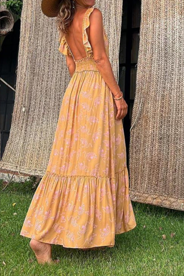 Robe ample rose sans manches Aamphora 