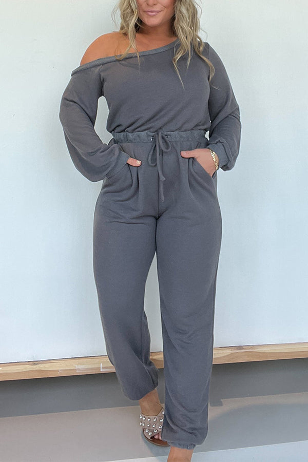 DARE ME OFF-THE-SHOULDER-JUMPSUIT ANTHRAZIT 