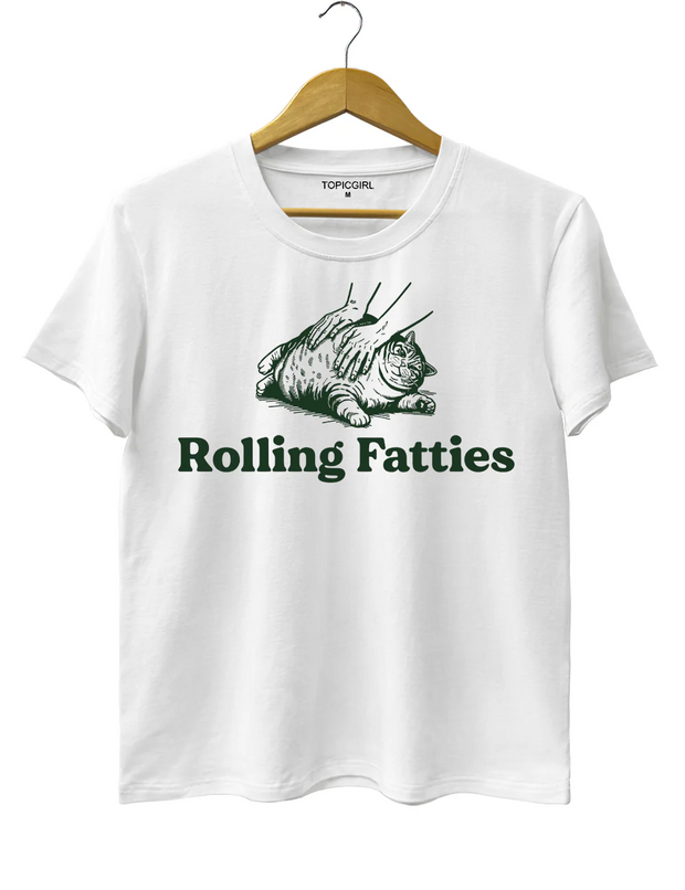 Cat Rolling Fatties Tee