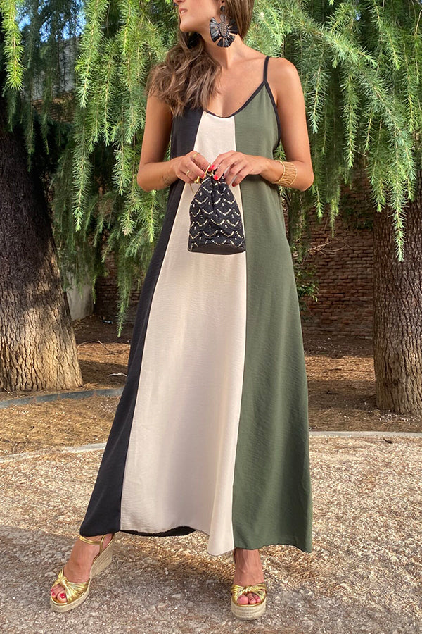 Robe nuisette colorblock rose Cartagena