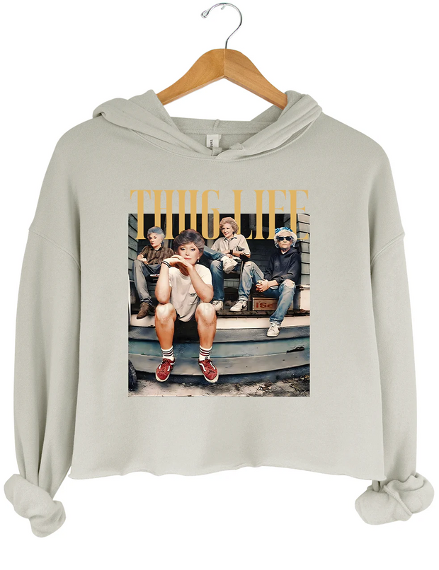 The Golden Girls Thug Life Crop Hoodie