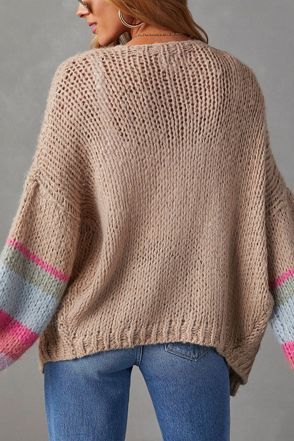 ISLEY OVERSIZED STRIPED CARIDIGAN