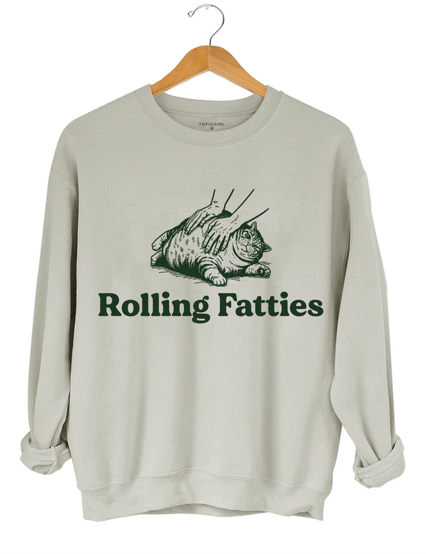Cat Rolling Fatties Sweatshirt