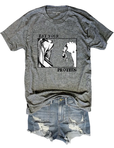 Attack On Titan Eat Your Protein Tee
