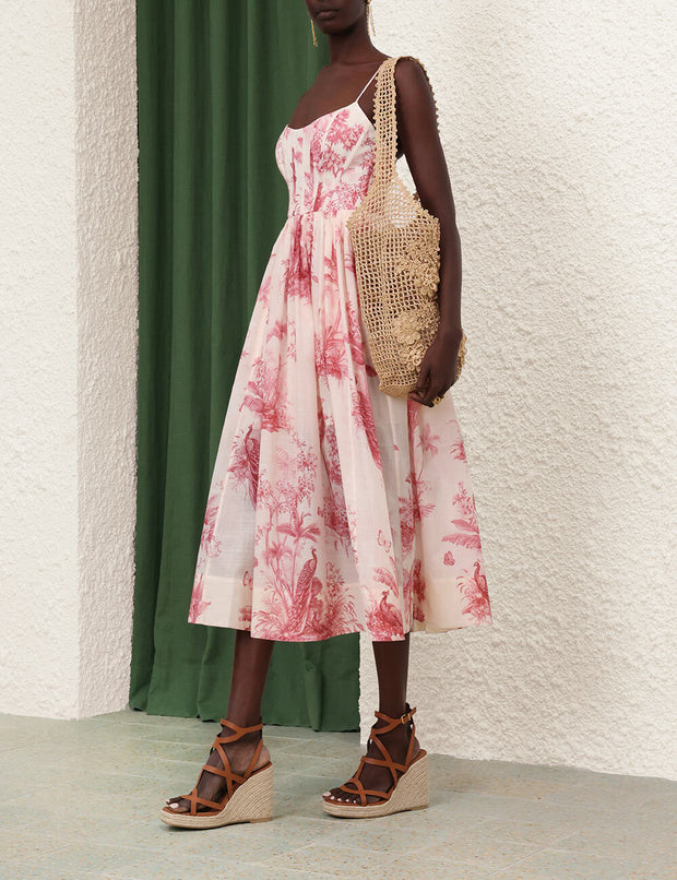 Waverly Corset Midi Dress