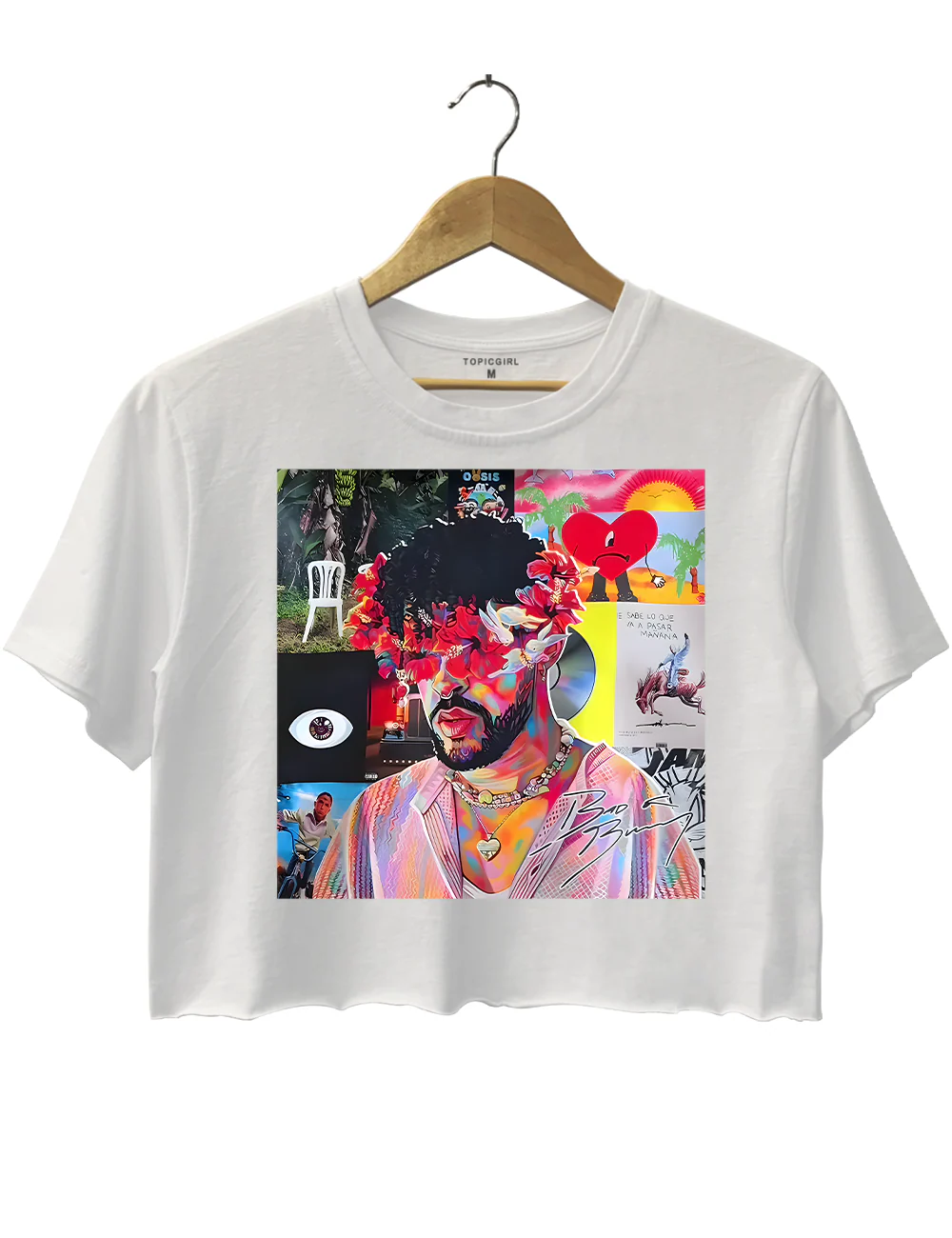 Bad Bunny Dtmf Colorful Crop Top