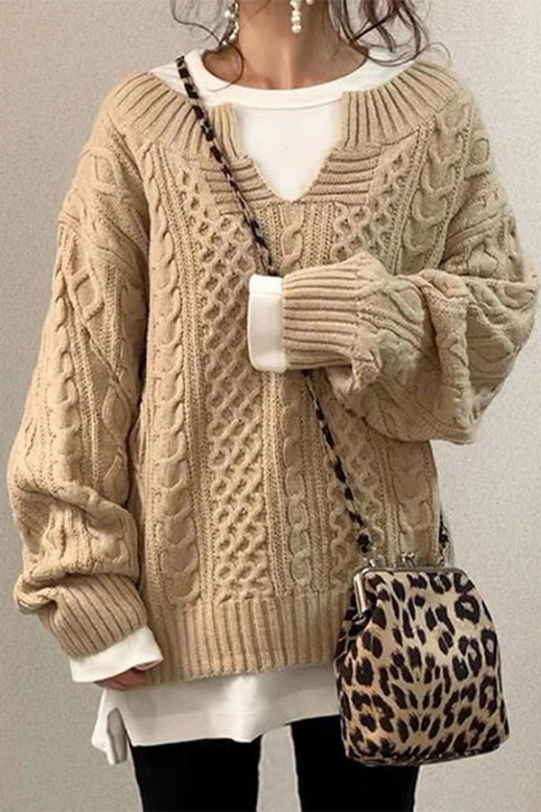 Modèle de tricot pour pull décontracté