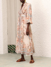 August Plunge Midi Dress