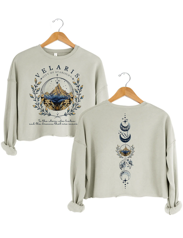 ACOTAR Velaris City Of Starlight Crop Sweatshirt