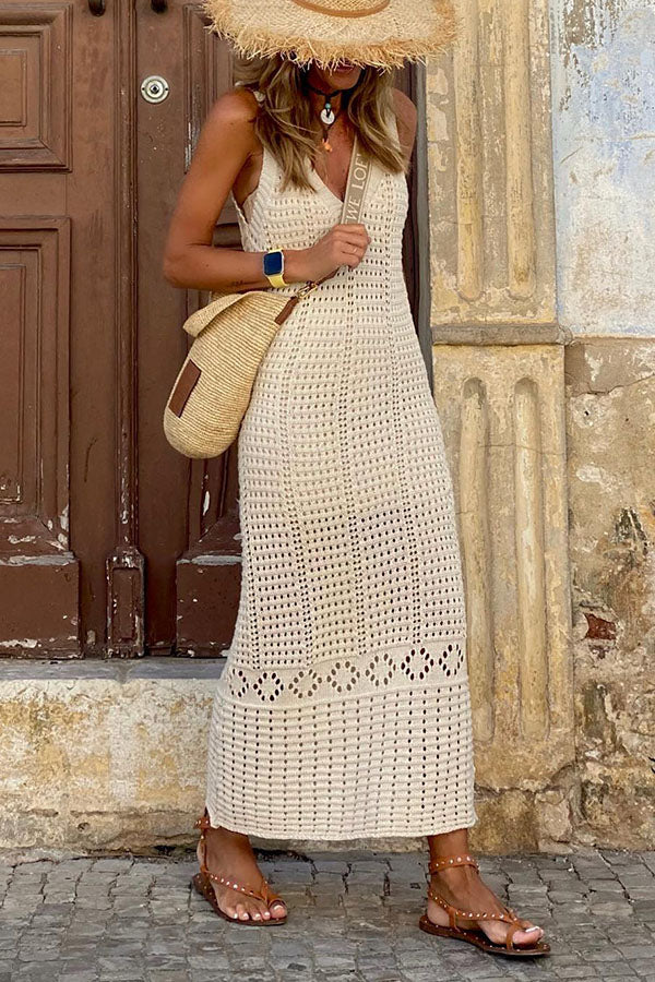 Robe de vacances à découpes et bretelles 