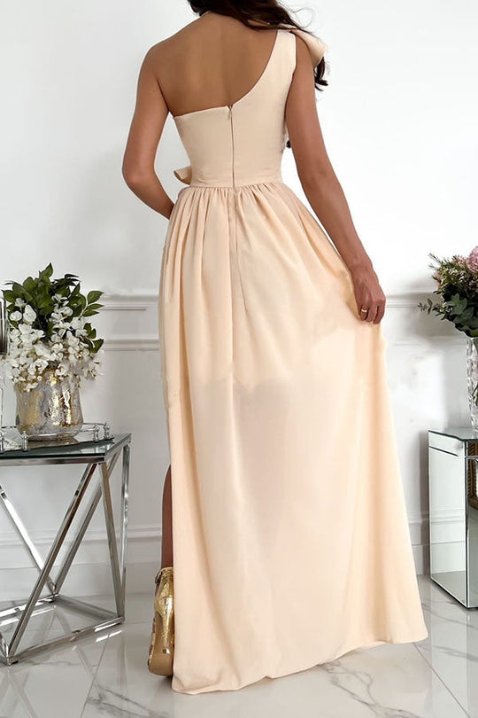 Robe longue de soirée asymétrique à volants Darling Muse 