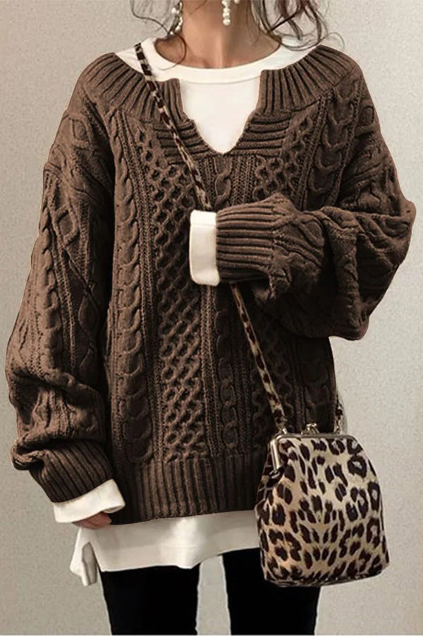 Modèle de tricot pour pull décontracté