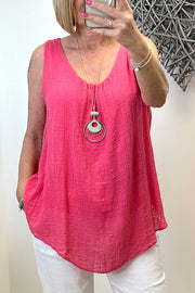 Penelope Necklace Lined Vest Top