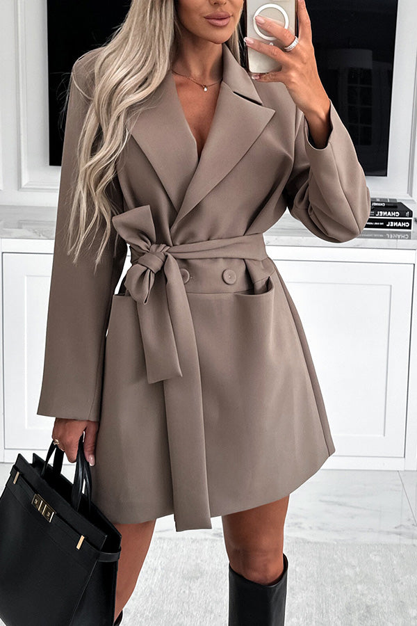 VESTE LONGUE BEIGE OLESYA 